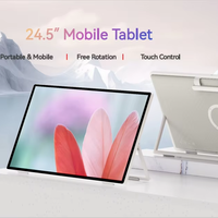 Nouveau Moniteur Intelligent Rotatif Leaderhub 24,5 Pouces 2026 avec Support Réglable pour Bureau, Domicile, Travail, Étude et Gaming