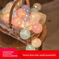 Guirlande lumineuse LED style planète en plastique, scintillante, lumière chaude 3000K, fonctionne sur piles, 6m, décoration de chambre, éclairage tendance