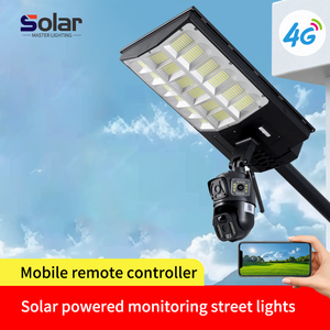 Control remoto integrado de energía solar LED farola exterior 4G Cámara CCTV con ranura para tarjeta SIM 4MP cámara de seguridad lámpara solar - Product Image 6