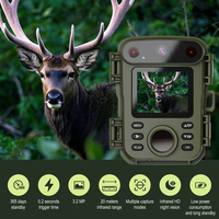 Caméra de chasse extérieure étanche IP66 Super Mini taille 32MP 1080P capteur CMOS avec écran LCD TFT 2.0 "20m IR caché
