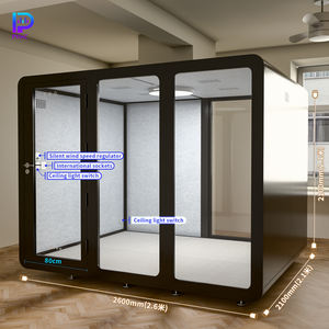 <span class=keywords><strong>Cabine</strong></span> de <span class=keywords><strong>musique</strong></span> <span class=keywords><strong>insonorisée</strong></span> durable et écologique avec cadre en acier Conception modulaire personnalisable pour l'école ou l'utilisation de piano dédié - Product Image 2