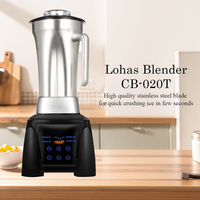 Lohas Commerciële Smoothie Blender van RVS met Geavanceerde Motortechnologie, Drankjescreatie Systeem voor Cafés en Restaurants