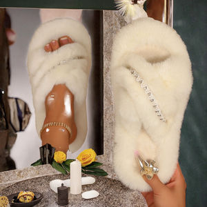 Nouvelle collection 2026 : Semelle extérieure TPR style hôtel pour femme, design tendance diamant aquatique 2025, idéale pour l'extérieur (automne/hiver/printemps) - Product Image 2