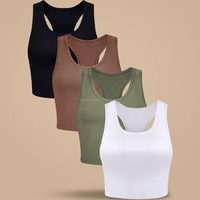 Crop Top Court Femme Tendance MWTT6 en Mélange Spandex/Polyester Anti-rétrécissement de Haute Qualité avec Broderie Sexy et Couleurs Personnalisables