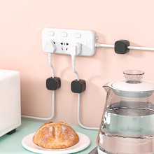 Magnetic Cable Organizer Square Wall Mounted With Clips <b>Hooks</b> For Desktop Charging Cables Storage - Product Image 3
