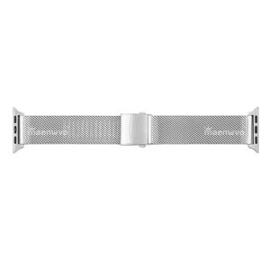 Bracelet de montre réglable de luxe en acier inoxydable Maenwvo avec boucle ardillon respirante pour Apple Watch Series 10 9 8 7 Ultra 42mm 45mm - Product Image 1