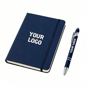 Wholesale Promotion Office Business School Gift Supplier A5 Leather Diary Custom Logo <b>Writing</b> <b>Journal</b> Notebook With Elastic Band - Product Image 1