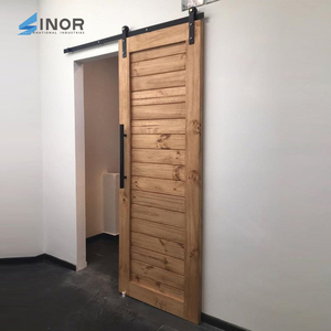 Effortless Sliding Experience No Noise Smooth Movement Comfortable Using Premium Wooden Barn Door for Home Office - Product Image 3