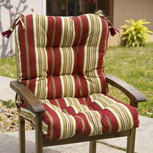 Tufted thấp trở lại thắt lưng gối và Ghế Đệm sọc thiết kế vườn ngồi có thể ngả ghế miếng đệm - Product Image 1