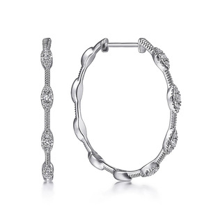 Orecchini a Cerchio Geometrici Marquise per Donne, Design Audace e Unico, Gioielli di Moda - Product Image 1