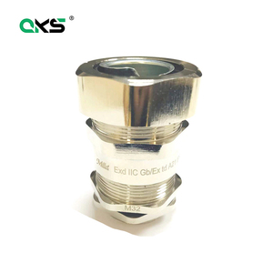 Raccord <span class=keywords><strong>de</strong></span> conduit ondulé en alliage à double verrouillage, presse-étoupe, protection IP68, métrique, filetage PG NPT G, blanc <span class=keywords><strong>millet</strong></span>, ISO 9001 - Product Image 1