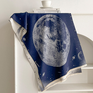 Écharpe double face Sky Moon Unicorn pour <span class=keywords><strong>femme</strong></span>, imitation cachemire, épaisse et chaude, pour l'hiver - Product Image 2
