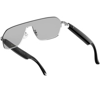 Lunettes audio intelligentes sans fil à commande vocale avec écouteurs intégrés, appels sans fil, coussinets de nez ajustables, protection solaire pour la pêche en extérieur