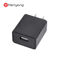 Cargador USB Merryking con Enchufe Estadounidense y Japonés, 5 V, 1 A, 5 W, Mini Cargador USB al por Mayor para Iluminación LED