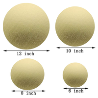 Plateau à gâteau en carton blanc Mirco-Pak résistant à la graisse, 8/10/12 pouces, 2 mm d'épaisseur, motif marbré, recyclable, jetable, pour boîtes à gâteaux