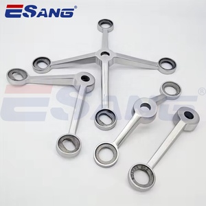 ESANG Glass Spider Fitting Manufacturers 304 316 Stainless Steel Glass Curtain Wall Spider Fittings Brackets