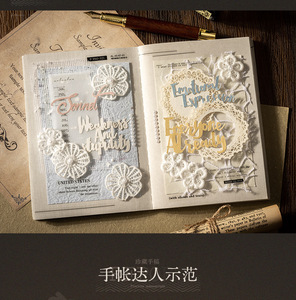 20 unids/pack serie de manuscritos coleccionables ahuecados Material inglés europeo Vintage Collage decoración de fondo - Product Image 6