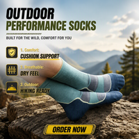 Calcetines Deportivos de Senderismo para Otoño, Calcetines de Running Suaves, Calcetines Deportivos de Lana Cómodos para Actividades al Aire Libre