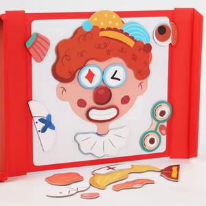 Rompecabezas magnético de alta calidad, figura de vestir de dibujos animados, Juegos de Cambio de ropa, libros interactivos, juguetes educativos - Product Image 4