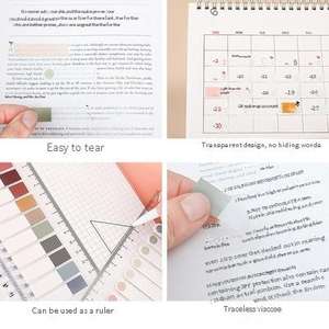 Nuevo estilo PET índice nota adhesiva libro mayor de dibujos animados originalidad transparente conjunto de papelería útiles escolares al por mayor - Product Image 6