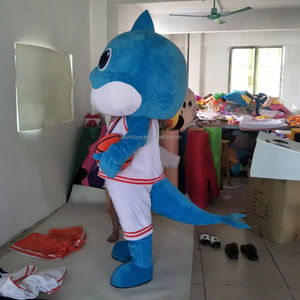 Efun MOQ 1 pieza tamaño <span class=keywords><strong>adulto</strong></span> Delfín de dibujos animados mascota <span class=keywords><strong>disfraz</strong></span> lindo <span class=keywords><strong>animal</strong></span> <span class=keywords><strong>marino</strong></span> mascota <span class=keywords><strong>disfraz</strong></span> para fiesta - Product Image 2