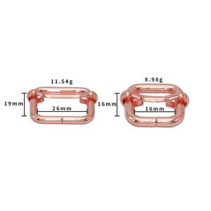 <b>Adjustable</b> Buckle Hardware Watch <b>Straps</b> and Handbag Adjustment Metal Triangular Slide Rail for Bag Making - Product Image 2