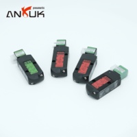 ANUK RedHat Next Gen Vanne Solénoïde Métallique AC110V G 1/4 5 Ports 2 Positions Compatible pour le Traitement Chimique