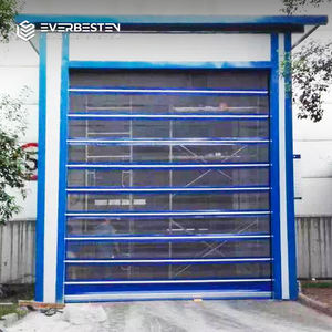 <span class=keywords><strong>Porte</strong></span> industrielle à grande vitesse en <span class=keywords><strong>PVC</strong></span> Everbesten avec haute résistance au vent et système de protection de sécurité pour la circulation des chariots élévateurs - Product Image 1