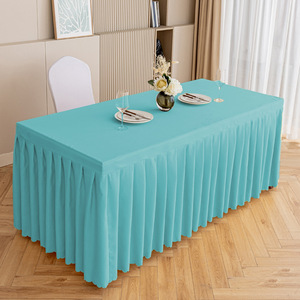 Nappe de table rectangulaire moderne anti-rides et anti-poussière pour banquets, mariages et événements, avec logo personnalisé, pour la maison et l'Europe - Product Image 3