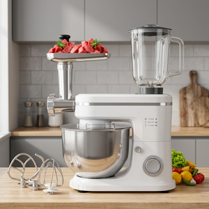 Household Electric Food <b>Mixer</b> 5L Stainless Steel Bowl 10-Speed 1000W Fully Copper Motor Rotatable Bowl for <b>Bread</b> Dough Cake Rice - Product Image 3