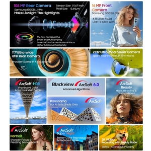 Blackview A200 Pro Smartphone MTK Helio G99 12GB 256GB Android 13 Display AMOLED Curvo da 6.67'' Fotocamera 108MP Batteria 5050mAh - Product Image 5