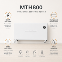 Panneaux Radiants Électriques Infrarouges Intelligents OEM CE en Cristal de Carbone avec Application Mobile, IP44, Montage Mural/Autonome/Suspendu au Plafond