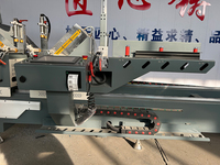 Sierra de corte de UPVC para ventanas de vinilo, máquina de corte CNC de bajo costo para perfiles de plástico, máquina automática de PVC, sierra de doble cabezal