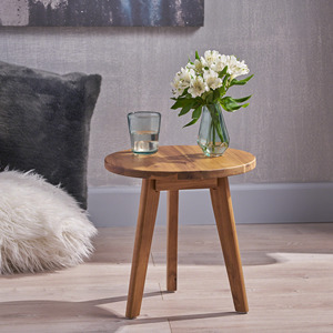 Marina Side <b>Table</b> Round Wood Modern Design Living Room Furniture - Product Image 1