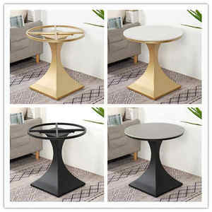 Soporte de Patas de Mesa de Acero al Carbono Estilo Italiano para Mesa de Comedor/Negociación con Base de Piedra, Soporte de Patas para Mesa Auxiliar de Hotel/Bar - Product Image 6