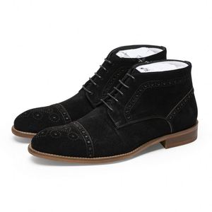 Nuevas Botas de Piel Impermeables para Hombre con Cordones, Botas Cálidas para Invierno y Otoño, Zapatos Casuales Cómodos y a la Moda - Product Image 3