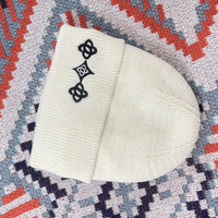 Accessoires d'hiver épaissis, bonnet en tricot uni pour le ski, bonnet chaud à logo personnalisé, vente chaude