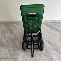 Chariots et chariots à benne agricoles robustes, capacité 250 kg, châssis en acier, remorque utilitaire à quatre roues, chariot de jardin, chariot à benne pour usage domestique