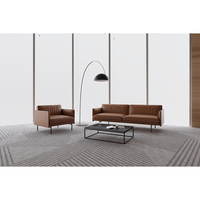 Canapé nordique en cuir canapé loft de salon moderne ensemble de meubles de canapé de luxe