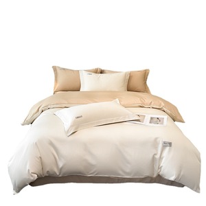 Ropa <strong>De</strong> <strong>Cama</strong> Customized Wholesale Luxury Star Hotel king Queen Size Plain White Soft Warm Comforter Quilt Cover 4pcs Bedding Set - Product Image 6