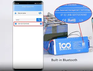 Scheda di protezione per batteria al litio integrata Bluetooth Smart BMS 1A con bilanciatore attivo 100A 8-24S viene fornita con un modulo wifi