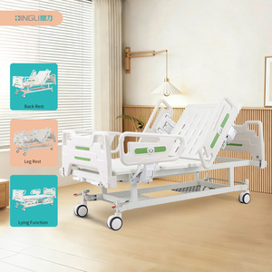 Cama de Hospital Manual de Dos Funciones, Acero al Carbono, Rieles Laterales Divididos de ABS, Mobiliario para Cuidado Médico y Clínico, Garantía de 3 Años - Product Image 2