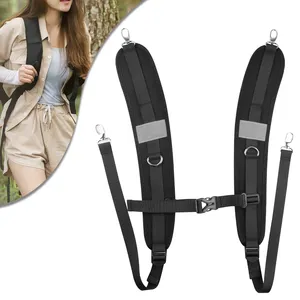 Tragbarer Rucksack Pack mit 2 gepolsterten Schulterträgern reflektierender Nylon verstellbare Taschenbänder Gürtelsatz