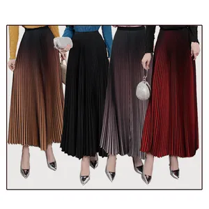 best quality gradient pleated skirt maxi match all kinds of blazer 2 piece sets beautiful skirt supplying by original factory