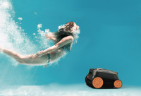 Limpiador Robótico de Piscinas Avanzado Addotron, Aspiradora Inalámbrica para Piscinas Enterradas con Indicadores LED Inteligentes