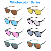 Lunettes de soleil polarisées unisexes de haute qualité, monture intégrale en PC, verres TAC pour protection solaire extérieure, légères et confortables, logo personnalisé