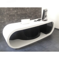 Bureau de travail moderne de luxe en bois, design populaire, bureau de travail Google