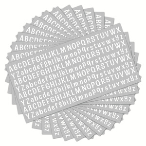Customizable High Quality Letter Sticker Black and White DIY Journal Decoration Poster Office Supply