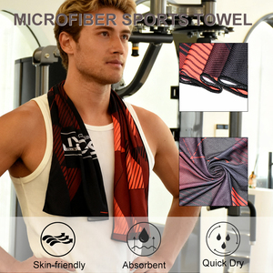 Serviette de sport personnalisée avec logo, douce et respirante, en microfibre, serviette rafraîchissante instantanée pour le cou - Product Image 3