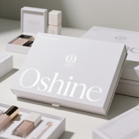 Coffret Cadeau Magnétique avec Boîte Rigide en Carton pour Rouge à Lèvres et Brillant à Lèvres, Finition Douce au Toucher, Couverture Rigide, Personnalisable avec Logo